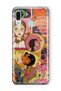 Samsung Galaxy A20 / A30 Compatible Pop Art Drawing Collage Pattern Transparent Phone Case