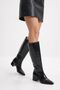 Women's Mordi Short Heeled Boots - Black-Patent Leather - 2