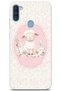 Samsung Galaxy A11 / M11 Compatible Little Lamb Pattern Transparent Phone Case