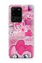 Samsung Galaxy S20 Ultra Compatible Pink Pony Patterned Transparent Phone Case