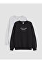 Rmz Gi̇yi̇m Farkiyla 2-Pack New Roba Collar Boys' Sweatshirt - 2