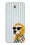 Samsung Galaxy J7 Prime Compatible Transparent Phone Case with Dalmatian Dog Pattern