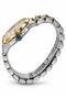 REGENT TRS9038 Men's Two-Tone Gold & Silver Analog Watch, White Day-Date Dial, Sapphire Glass - 2
