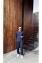 Men's Modal Vote. Fabric Navy Blue Comfortable Tracksuit Set, Regular Fit, Elastic Waist, Pockets, Anti-Pilling, Casual Sports Set Code: Jsm26Et-001