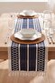 Navy Blue Regina Cotton Tasseled Runner 35X145 cm