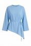 Asymmetrical Cut Tunic-Blue Blue