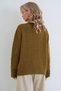 Women's Oil Green Tie-Up Soft Knitwear Cardigan Alc-X15901 - 5