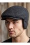 Fleece-Lined Ear and Neck Protection Cashmere Beanie - 95% Polyester 5% Wool Winter Unisex Hat - 6