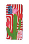 Samsung Galaxy M52 Compatible Cactus Patterned Transparent Phone Case
