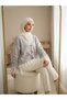 Women's Lace Detailed Knitwear Cardigan Buttoned V-Neck Stylish Hijab Cardigan - 2