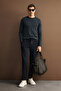 Dean Wool Blend Crew Neck Knitwear Sweater Petrol