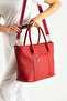 Women's Leather Large Size Daily University Hand & Shoulder Bag - 3