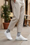 6 Pairs of Gray Cotton Tennis College Socks - 2