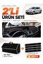 Renault Megane 3 Large Screen (2008-2015) Compatible Glove Box Cover + Thai Feather Trunk Bag Set - Re023