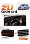 Toyota Yaris (2005-2013) Compatible Dashboard Cover + Tay Tüyü Luggage Bag + Sticker Set - To025