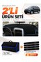 Ssangyong Nomad (2005-2012) Compatible Glove Box Cover + Tay Tüy Luggage Bag + Sticker Set - Ss001
