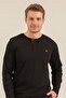 Men's Black Long Sleeve Pajama Top