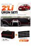 Chevrolet Aveo T300 (2011-2015) Compatible Dashboard Cover + Tay Feather Trunk Bag Set - Ch009