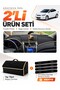 Hyundai Accent Blue (2011-2017) Compatible Glove Box Cover + Thai Feather Trunk Bag Set - Hu011