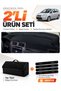 Glove Box Cover + Thai Feather Trunk Bag Set Compatible with Ford C-Max (2003-2010) Long Cover - Fo002