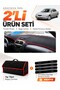 Mazda 626 Without Airbags (1998-2000) Compatible Glove Box Cover + Tay Tüy Luggage Bag Set - Ma010