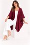 Women's Bat Sleeve Single Layer Casual Knitwear Poncho Cardigan - 2
