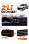 Peugeot 206 Large Screen (1998-2009) Compatible Glove Box Cover + Thai Feather Trunk Bag Set - Pe002