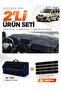Fiat Doblo Airbagged Small Screen (2007-2015) Compatible Glove Box Cover + Thai Feather Bag Set - Fi008
