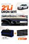 Seat Toledo (2013-2017) Compatible Glove Box Cover + Feather-Style Trunk Bag + Sticker Set - Se007