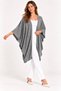 Women's Bat Sleeve Single Layer Casual Knitwear Poncho Cardigan - 4