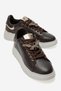 Jenny Brown Leather Genuine Leather Butterfly Buckle Women's Casual Sports Shoes
