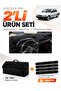 Mitsubishi Lancer (1987-1991) Compatible Torpedo Cover + Thai Feather Trunk Bag + Sticker Set - Mi012