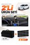 Hyundai Accent Blue (2011-2017) Compatible Glove Box Cover + Thai Feather Trunk Bag Set - Hu011