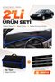 Ci̇troen C5 (2001-2004) Compatible Glove Box Cover + Tay Tüy Luggage Bag + Sticker Set - Ci007