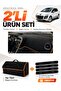 Peugeot 3008 Without Screen (2010-2015) Compatible Glove Box Cover + Thai Feather Trunk Bag Set - Pe016