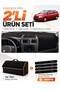 Dashboard Cover + Thai Feather Trunk Bag + Sticker Set Compatible with Dacia Logan Mcv (2012-2021) - Re015