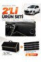 Peugeot 3008 Without Screen (2010-2015) Compatible Glove Box Cover + Thai Feather Trunk Bag Set - Pe016