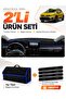 Dacia Sandero (2022-2026) Compatible Glove Box Cover with Screen + Thai Feather Trunk Bag Set - Da001