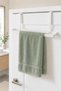 White Over-The-Cabinet Towel Holder 26 cm – No Drilling Required Kitchen and Bathroom Towel Rack - 3