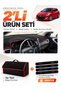 Dashboard Cover + Thai Feather Trunk Bag + Sticker Set Hyundai İ30 (2012-2016) Compatible - Hu005