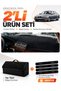 Dashboard Cover + Thai Feather Trunk Bag + Sticker Set Compatible with Bmw E39 (1995-2003) - Bm009