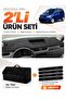 Renault Express Fully Covered (2021-2024) Compatible Glove Box Cover + Thai Feather Luggage Bag Set - Re021