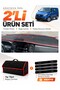 Ford Transit Custom (2016-2024) Compatible Glove Box Cover + Tay Feather Luggage Bag Set - Fo034