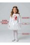 Girl's White-Red Horse Long Sleeve Top and White Tutu Skirt-Panty Set October 29 Republic Day