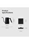 Gooseneck Electric Kettle with Temperature Control Fish Smart Bpa Free Stainless Steel Kettle Automatic Shut Off for Coffee, Tea, Basic 600Ml, Black - 3