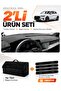 Audi A3 (2020-2026) Compatible Glove Box Cover + Thai Feather Trunk Bag + Sticker Set - Au008