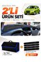Chevrolet Spark (2009-2015) Compatible Dashboard Cover + Tay Feather Trunk Bag + Sticker Set - Ch001