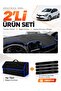 Renault Clio 4 (2012-2019) Compatible Glove Box Cover + Tay Feather Trunk Bag + Sticker Set - Re018