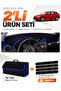 Audi A3 (2004-2008) Compatible Glove Box Cover + Tay Feather Trunk Bag + Sticker Set - Au002