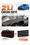 Dashboard Cover + Thai Feather Trunk Bag + Sticker Set Kia Rio (2019-2024) Compatible - Ki014